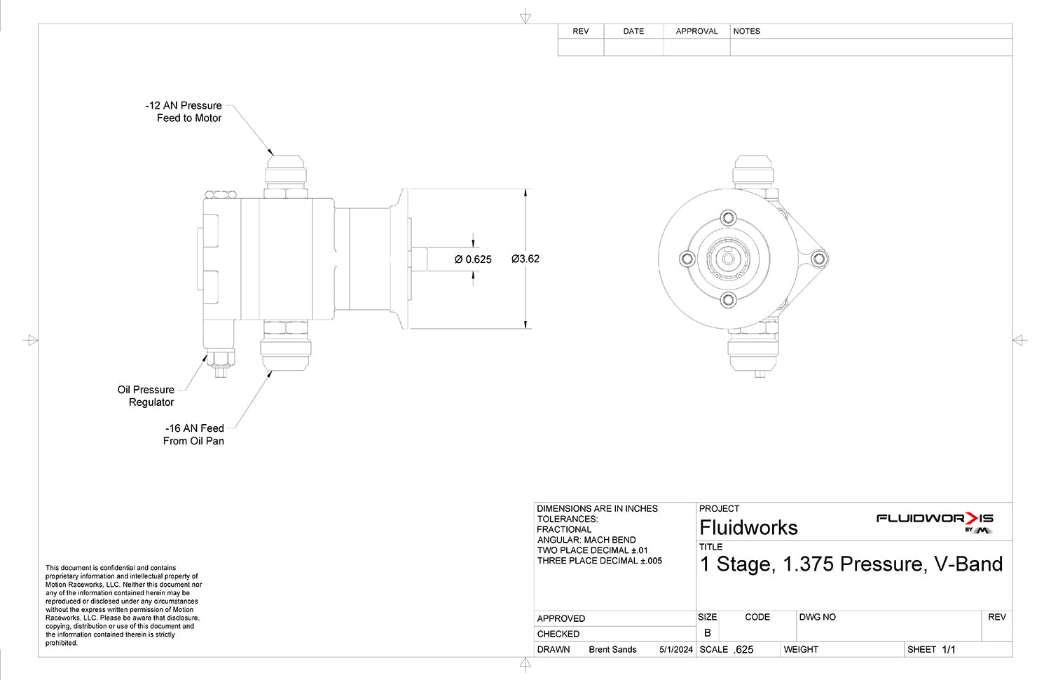 Fluidworks Procharger Mount Single Stage Belt Drive Racing Oil Pump-Fluidworks-Motion Raceworks