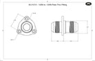 '-12AN Flanged Bolt in Pass Thru Bulkhead Fitting by Fluidworks-Fluidworks-Motion Raceworks