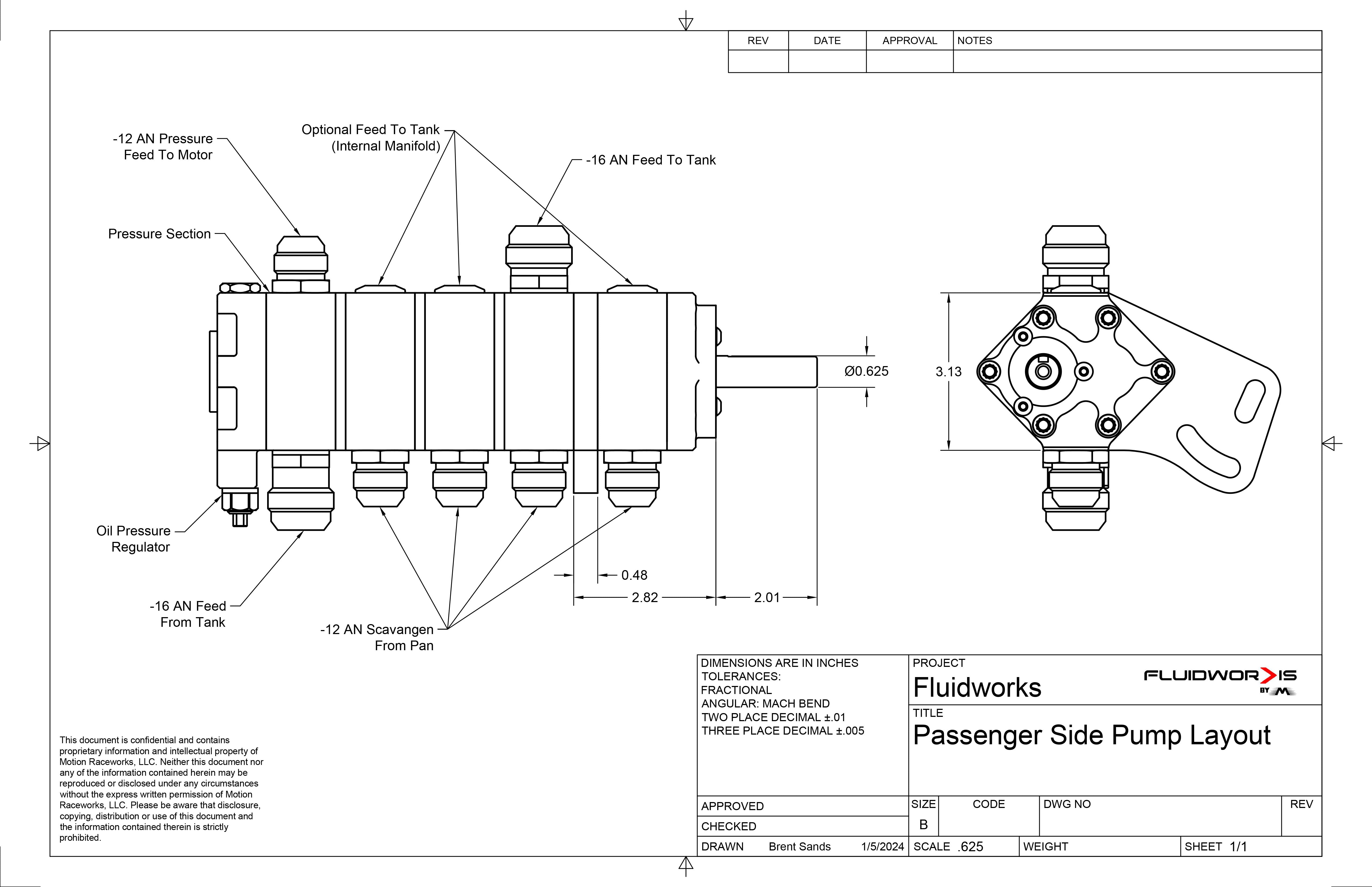 Fluidworks 4 Stage Belt Drive Racing Dry Sump Oil Pump 5-400-Fluidworks-Motion Raceworks