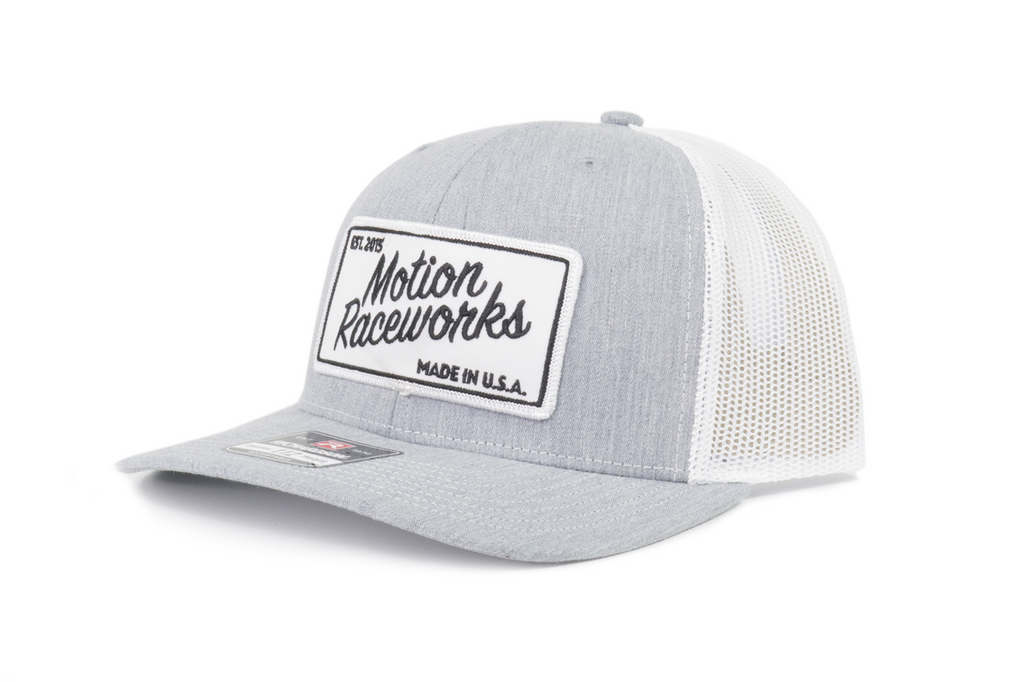 Motion Heritage Hat Light Gray/White Snapback 95-128-Motion Raceworks-Motion Raceworks