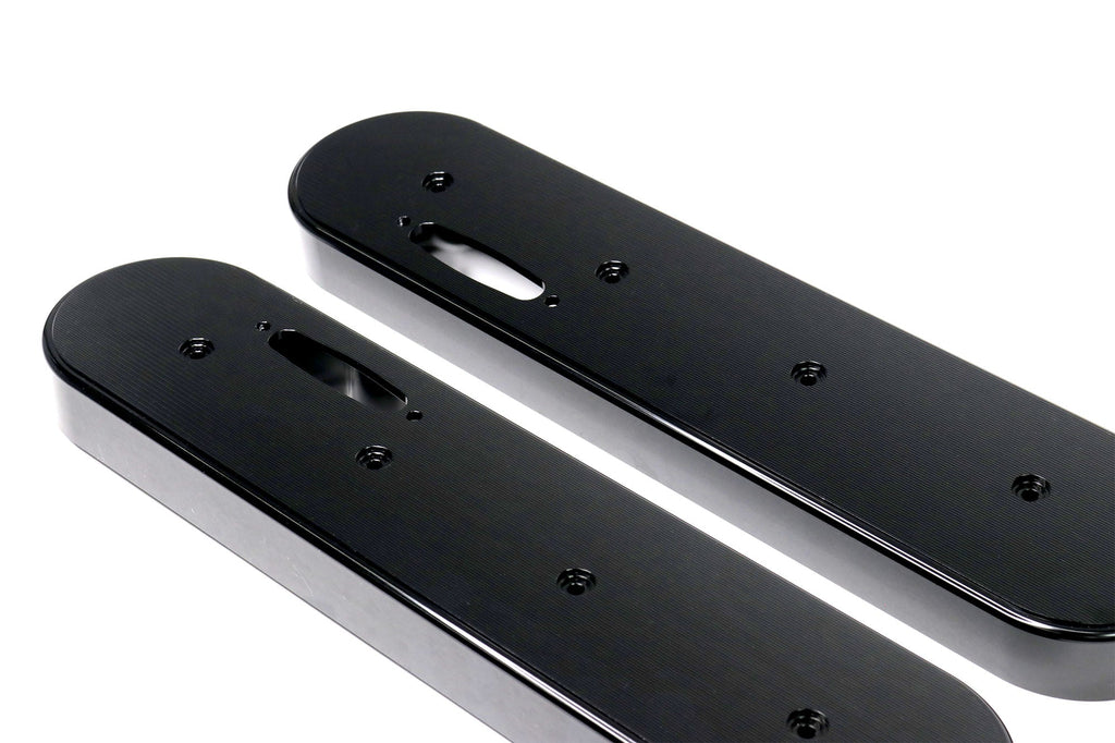 LS Race Black Anodized Billet Valve Covers w/ Motion Quick Release Breathers 10-170BLK-Motion Raceworks-Motion Raceworks